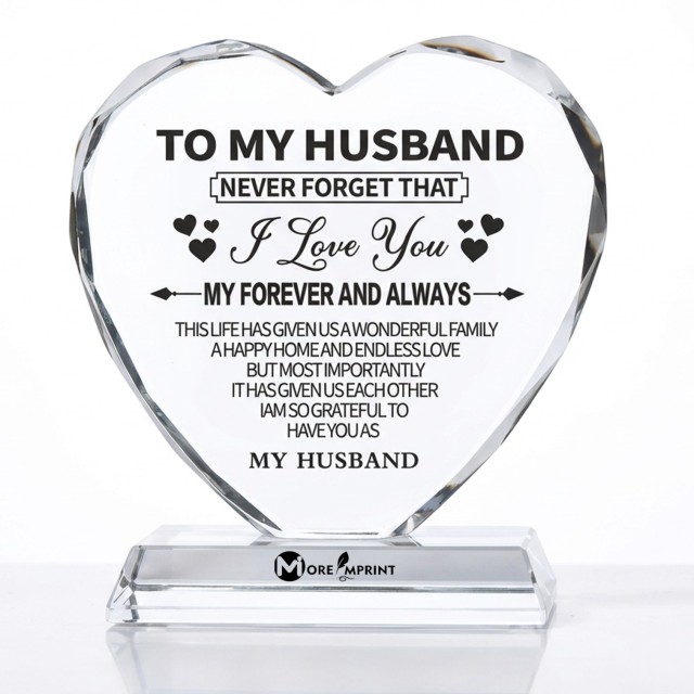 4" Engraved Crystal Trophy Award Gift with Base