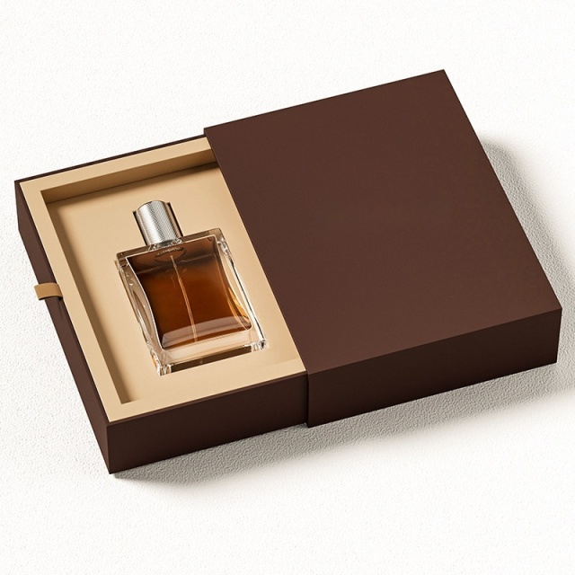 Embossed Cardboard Lid Gift Box Cosmetic Perfume Packaging