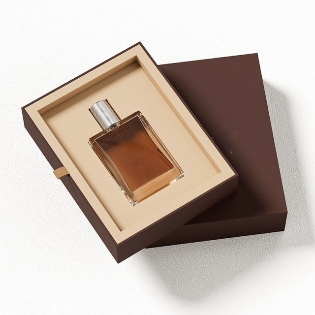 Embossed Cardboard Lid Gift Box Cosmetic Perfume Packaging