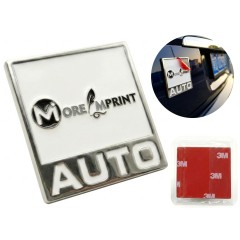 3D Zinc Alloy Emblem Badge Adhesive Backing Metal Nameplate