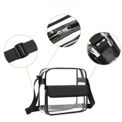40mil Clear PVC Crossbody Adjustable Shoulder Strap Bag