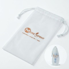 Biodegradable Drawstring Cosmetic Bag Travel Amenities Pouch