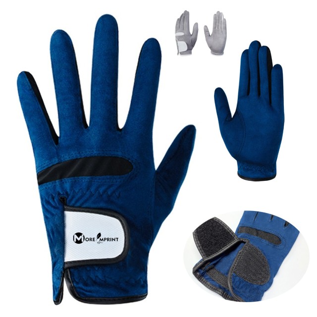 Suede Microfiber Leather Hook Loop Closure Golf Glove