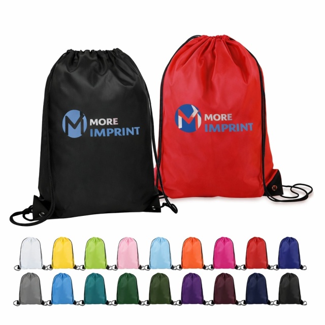 14" X 18" Polyester Travel Laundry Bag Drawstring Backpack
