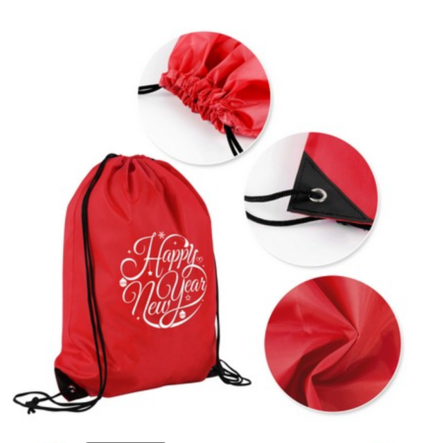 14" X 18" Polyester Travel Laundry Bag Drawstring Backpack