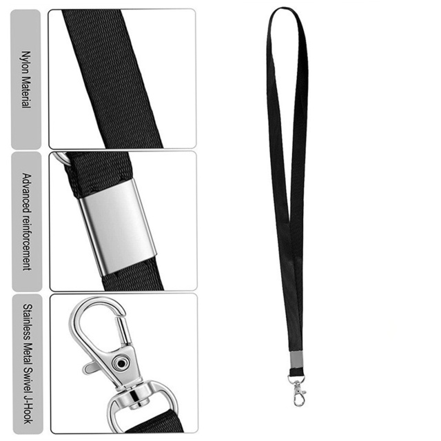 3/4" Polyester Custom Printed Lanyard w/ Metal Clip