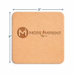 Custom Embossed Printed Label Faux Leatherette Logo Patches
