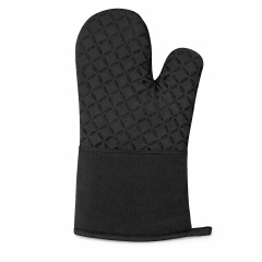 Silicone Grip Cotton Oven Mitt Non Slip Heatproof Glove