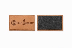 Custom Embossed Printed Label Faux Leatherette Logo Patches