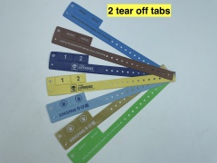 Tear-Off Tab Plastic Event Wristbands/ Vinyl Locking Wristband