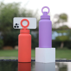 34oz Vacuum Insulated Sports Bottle w/ Magnetic Phone Mount