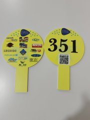 4" x 12" Plastic Auction Bid Paddles with Handles Numbered Bidding Paddles Sign Placard