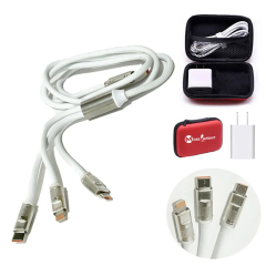 3-in-1 Travel Charger Kit US Plug with EVA Storage Case