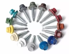 Self Drilling roofing Screw Hex Washer head with paint