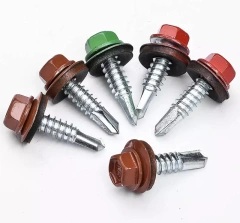 Self Drilling roofing Screw Hex Washer head with paint