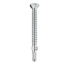Bi-Metal Screws Ribbed Flat Head #2 Square Drive Stainless Steel
