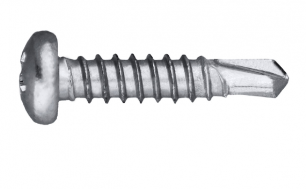 Self Drilling screw Zinc Plated Pan Head - Coarse Thread