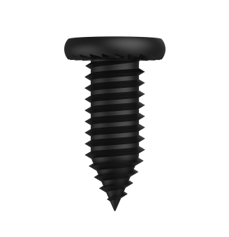 Framing Screw Serrated Flat Head E-Coat Black M6.2-25 X 16mm (1000pcs)