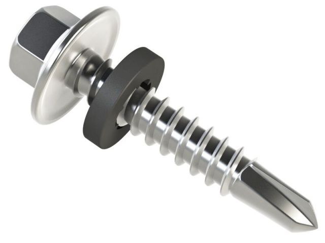 Bi-metal Self-drilling Screws Hex Head with washer