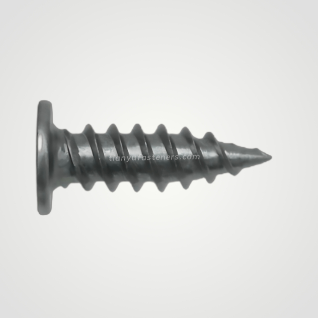 Tianyu Carton Steel Needle Point Flathead Pancake Head Phillips Drive for Frame Fixing Screw Truss Thread Fastener