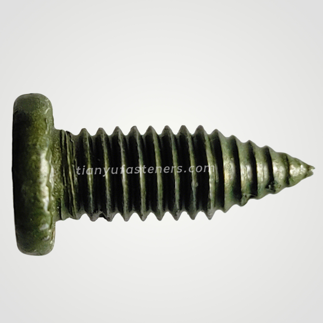 Tianyu Green Ruspert Carton Steel Needle Point Flathead Pancake Head Phillips Drive for Frame Fixing Screw Truss Thread Fastener