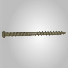 Tianyu Ruspert Steel Type 17 Raised Csk Head Square Drive Serrated Dual Action Hi-low Thread for Composite Trim Decking Screws