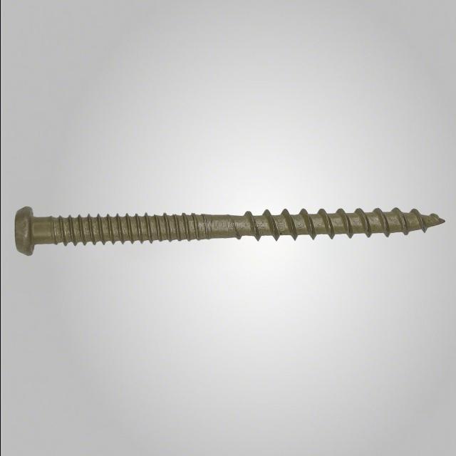 Tianyu Ruspert Steel Type 17 Raised Csk Head Square Drive Serrated Dual Action Hi-low Thread for Composite Trim Decking Screws