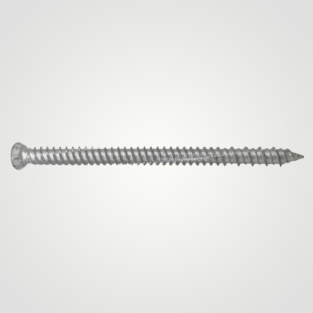 Tianyu Mech Galv Class 3 Hi-low Thread Flat Undercut Head Torx Drive for Door Window Frame Installation Masonry Concrete Screw
