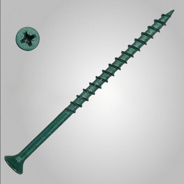 Tianyu Green Zinc Respert Type 17 Lower Profile Csk Flat Head Torx Drive T-REX Teeth for Structural Purlin Batten Fixing Screws