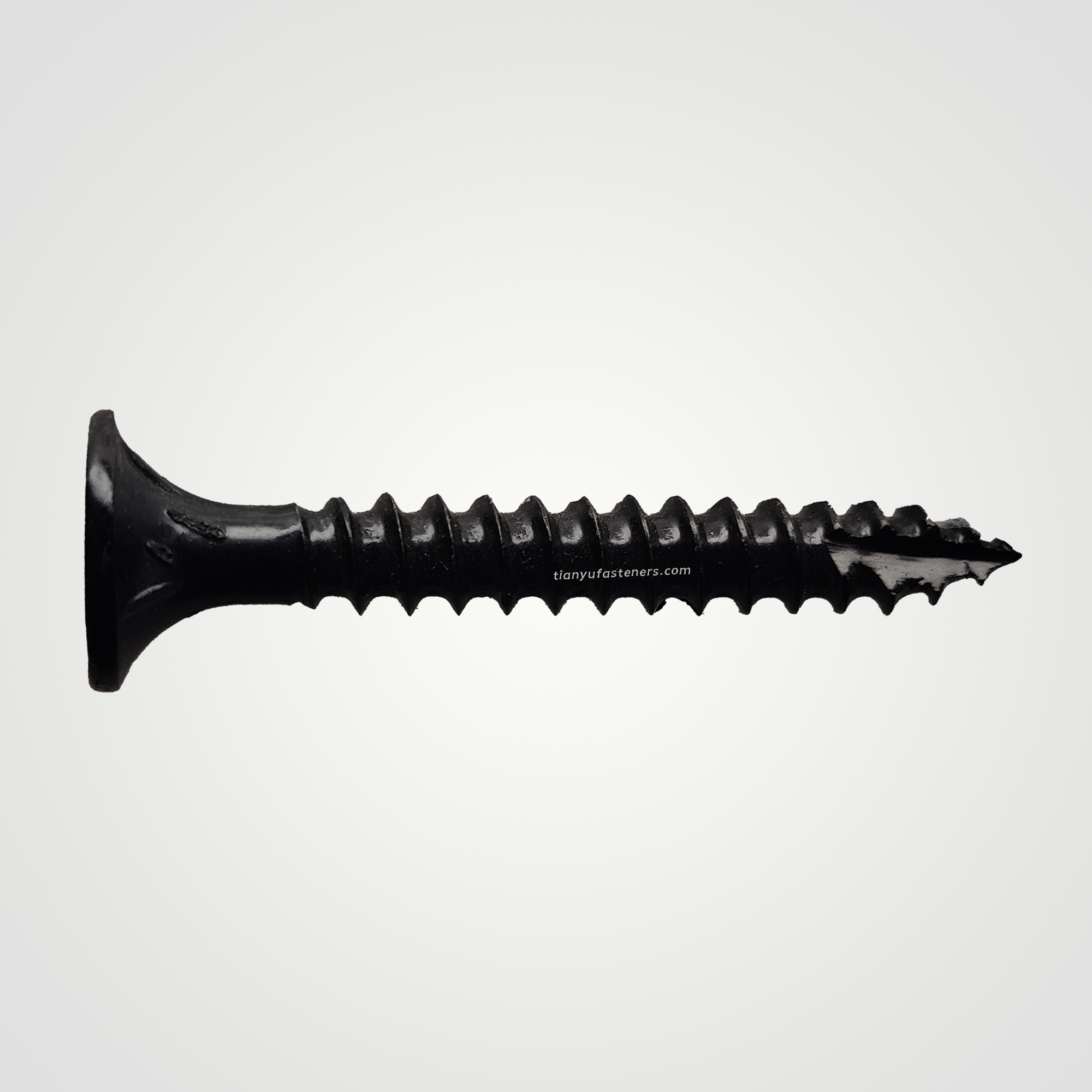 Tianyu Black Ruspert CSK Ribbed Head Torx Star Drive Type-17 Point for Landscape Timber Wooden Screw