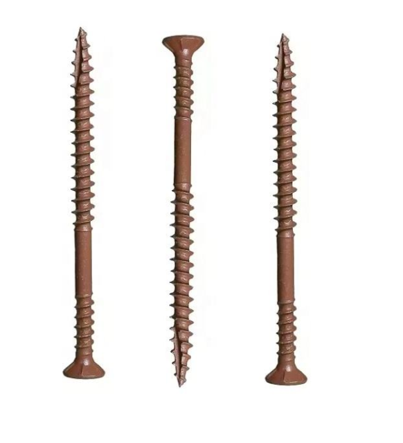 Tianyu Customized for Construction Buildings Flat Head Robertson Color Coated Decking Screws