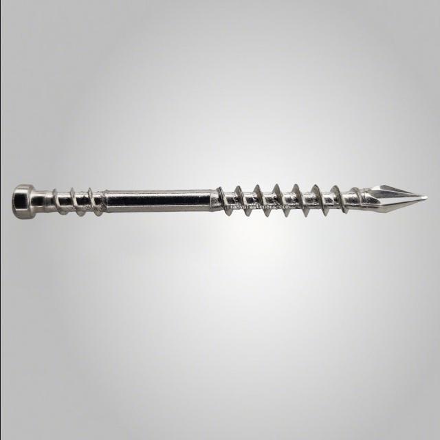 Tianyu Stainless Steel Spear Point Trim Head TX Star Drive Hi-low Thread Exterior Composite Decking Wood Screw