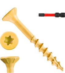 Decking Screws for Wood Construction Cut Point Knurling Shank with Timber Screws