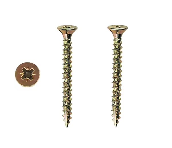 Tianyu Turbo Rifled Shank Wood Screw Zinc Plated For Chipboard And Furniture Assembly High Holding Power