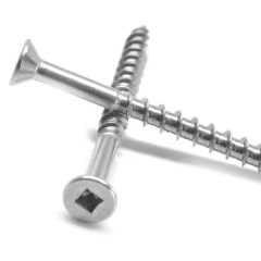 Tianyu Stainless Steel Timber Screw Square Countersunk Head Type 17 Thread For Decking And Outdoor Wood Construction
