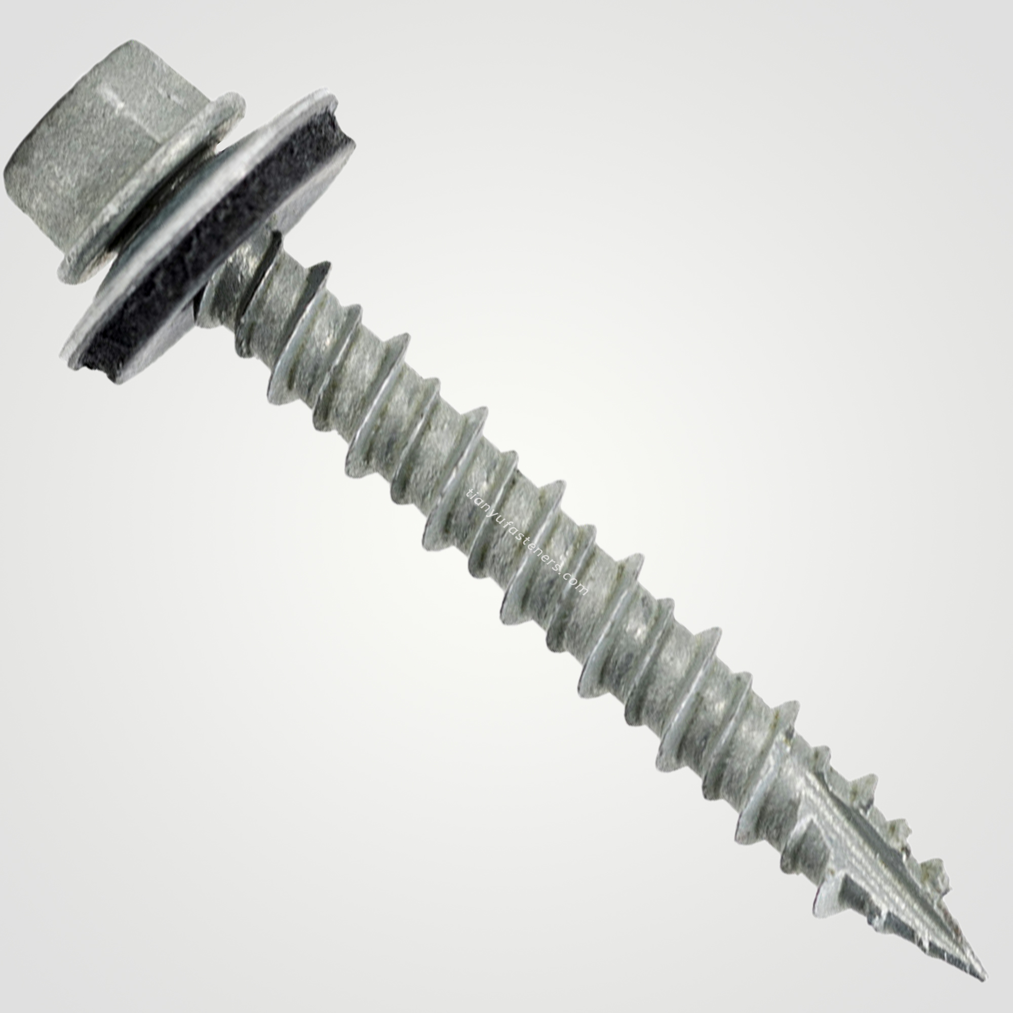 Tianyu Hex Head Sharp Point High Low Thread Screw 1000 Hours Salt Spray Ruspert Coating Wood Deck Fastener