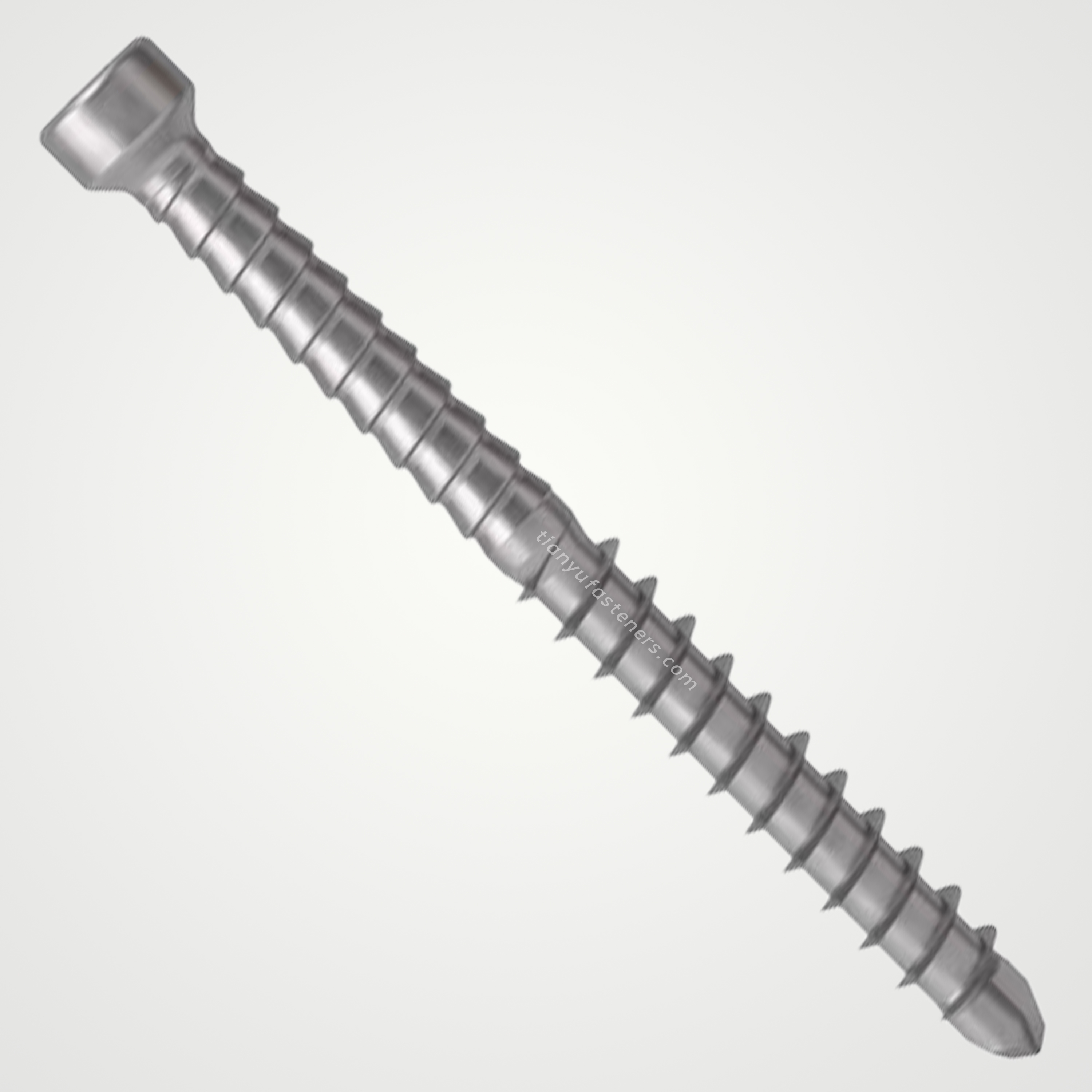 Tianyu Trim Head Tek Screw Self Drilling Wood Fastener Zinc Plated Construction Hardware Point Square Drive M6 M8