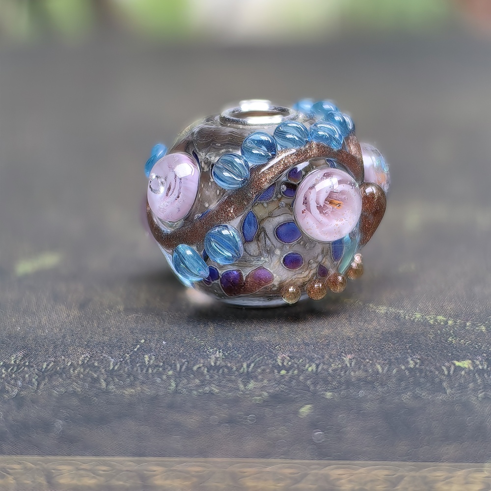 Blue Charm Rosa Owl