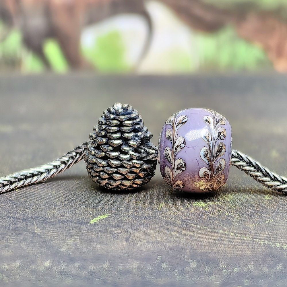 Violet Double latte Art