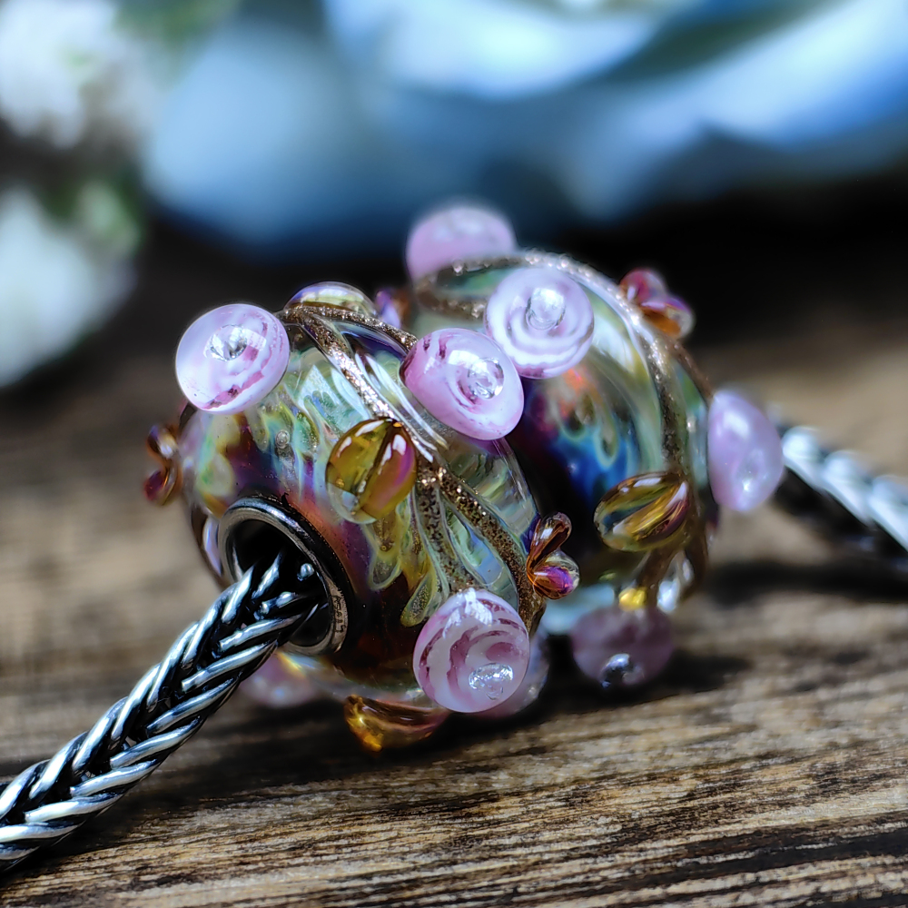 Amber Glided Pink Roses