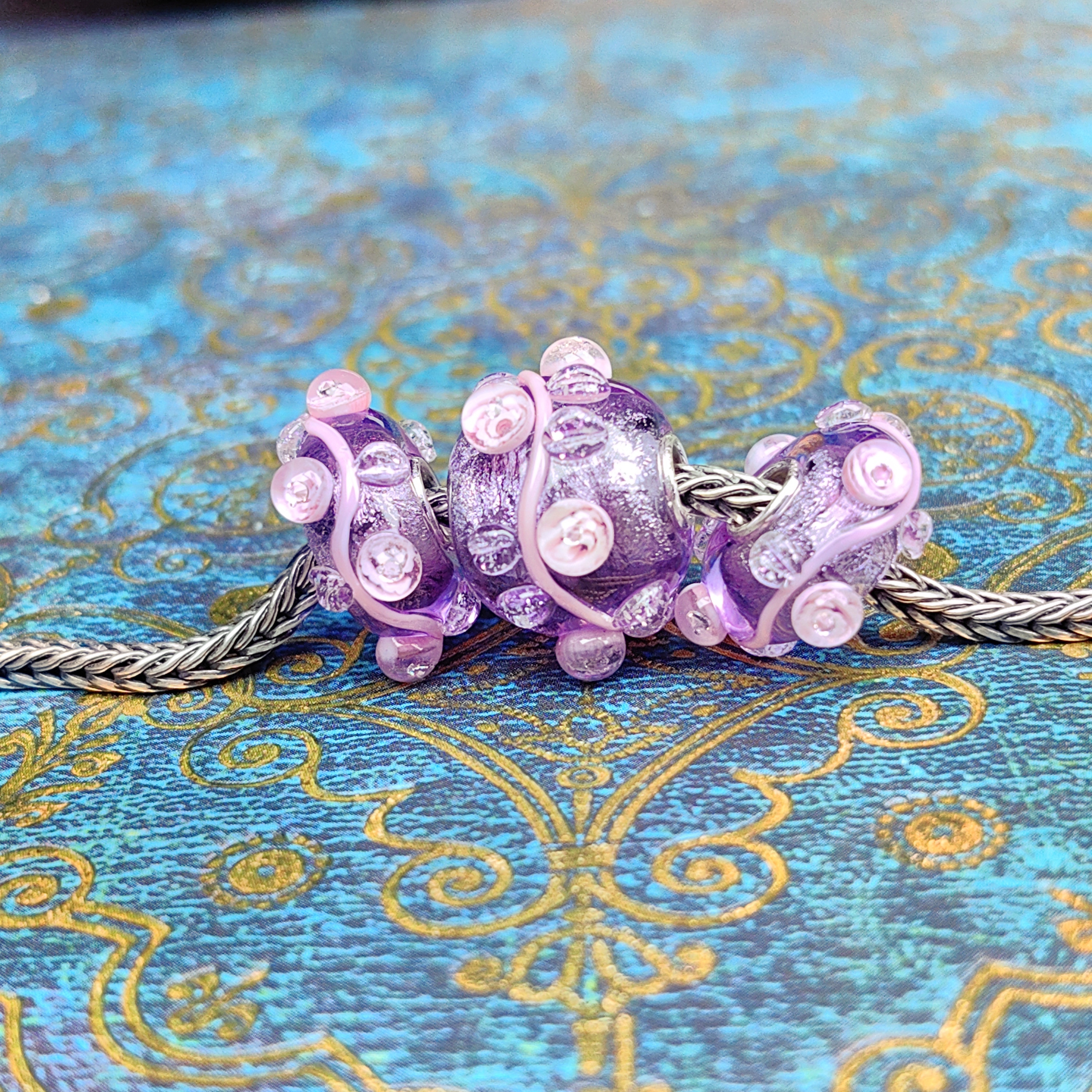 Luxious Purple Roses Branch