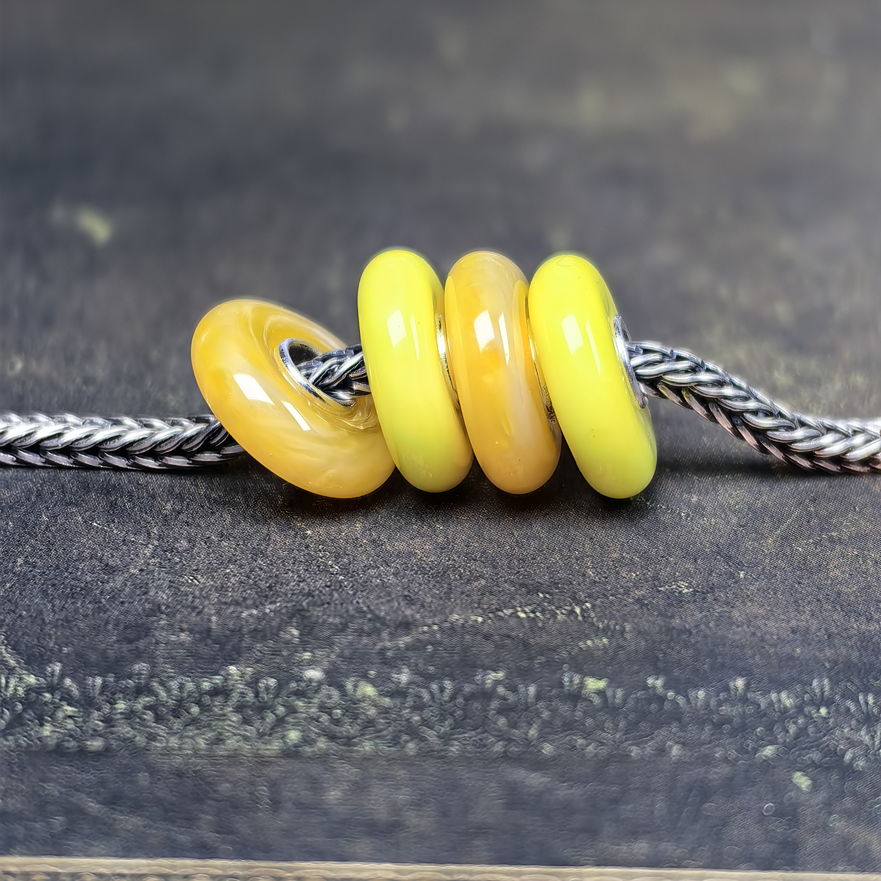 Yellow Lemonade Disk beads