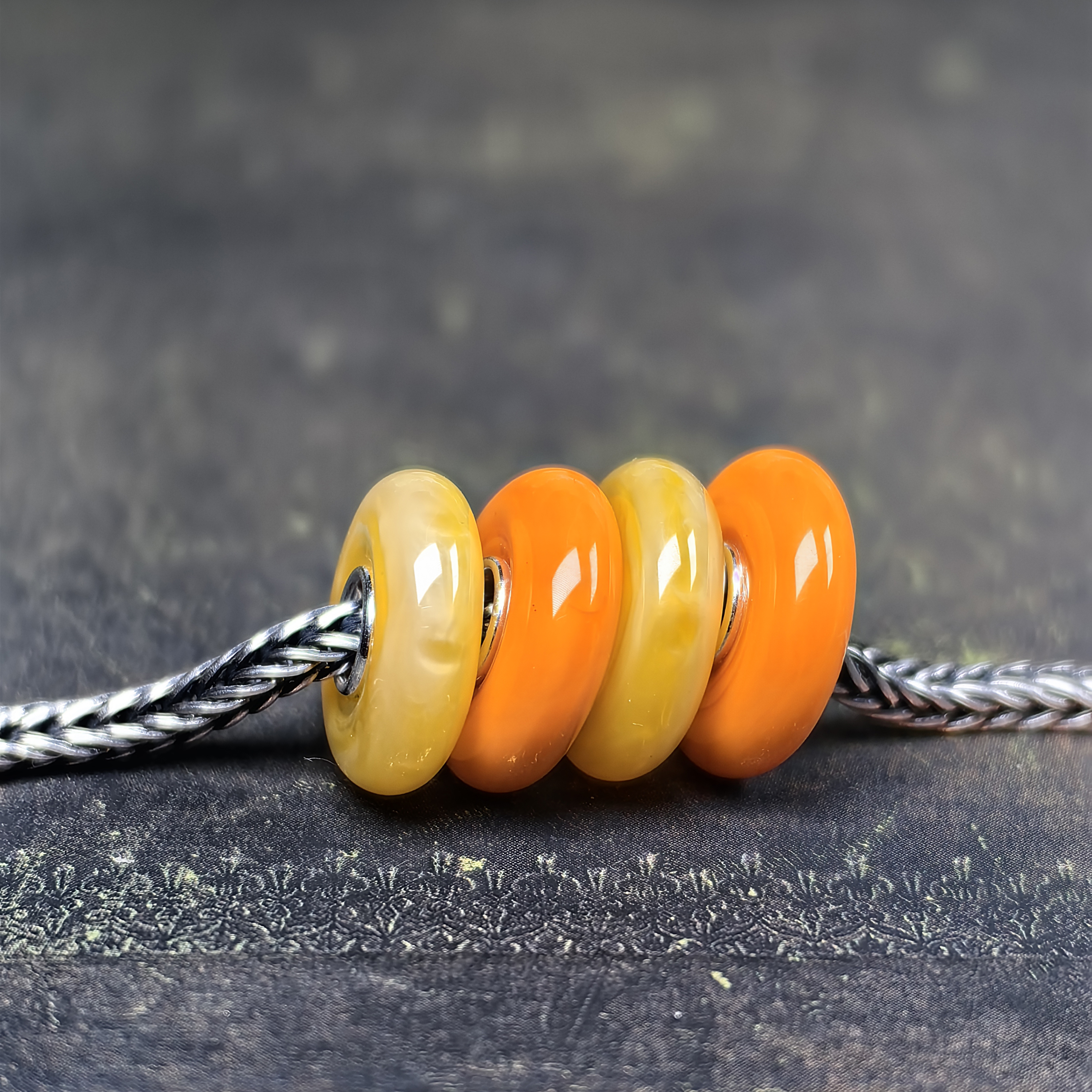 Pumkin Disk beads