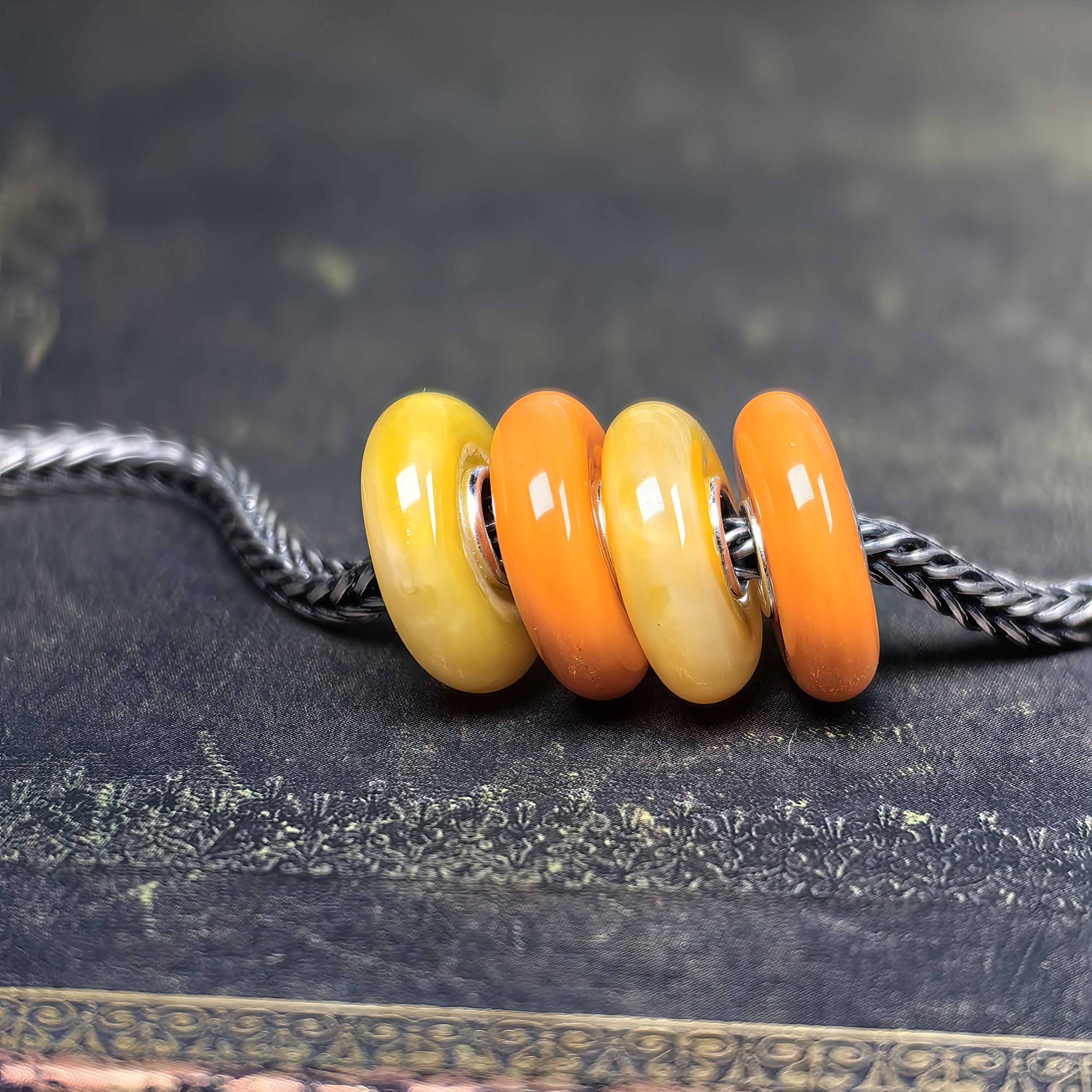 Pumkin Disk beads