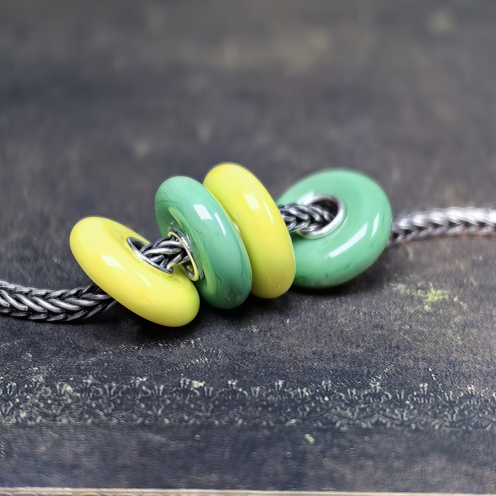 Teal Lemonad Disk beads