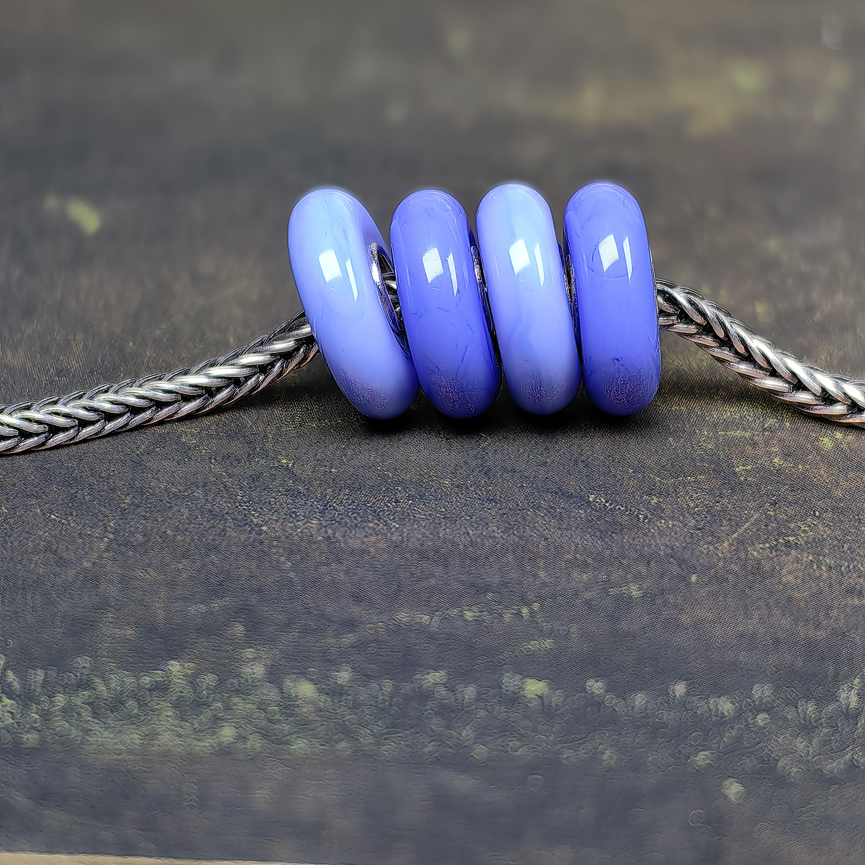 Blue Disk beads