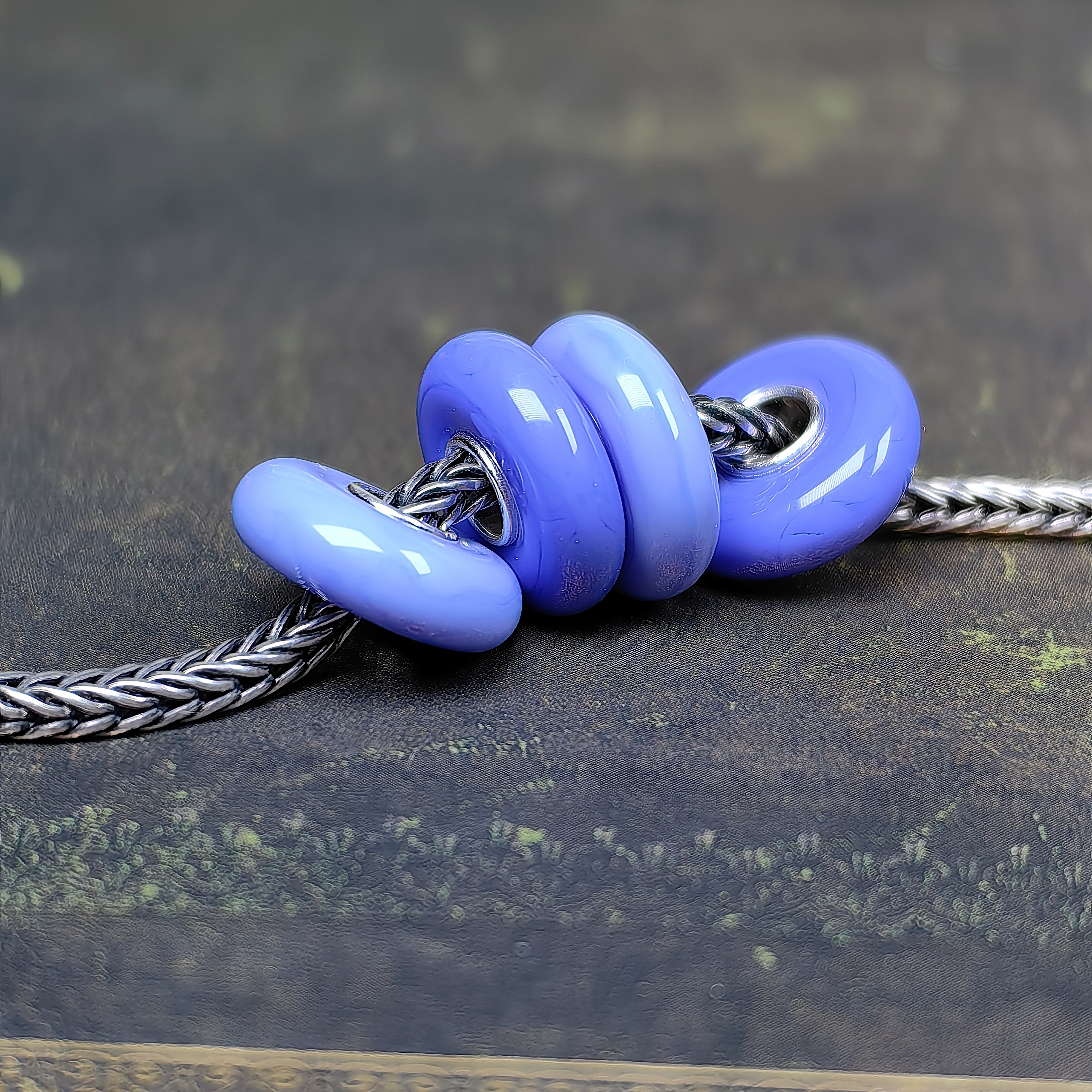 Blue Disk beads