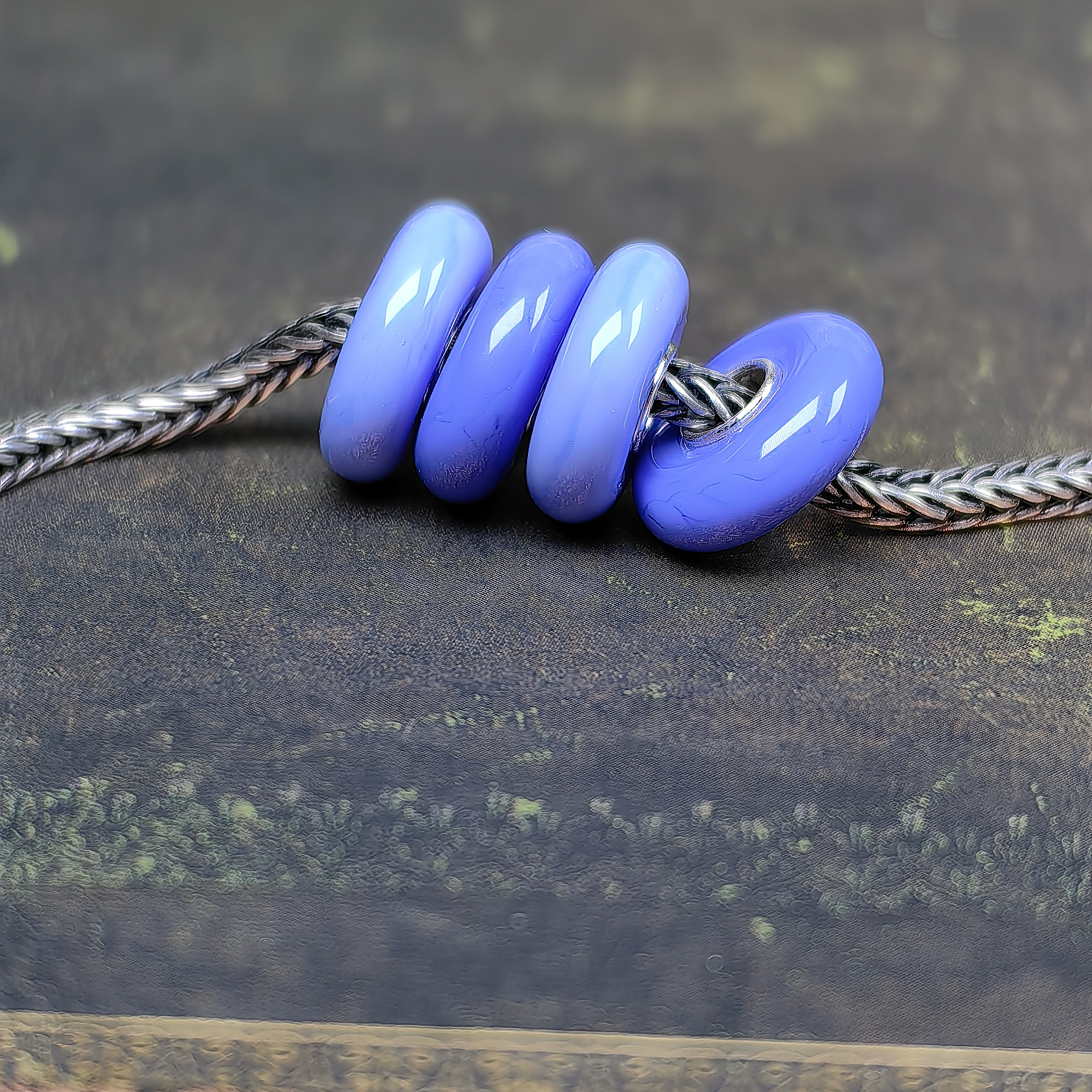 Blue Disk beads