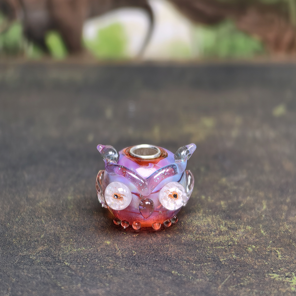 Blush Camellia Owl