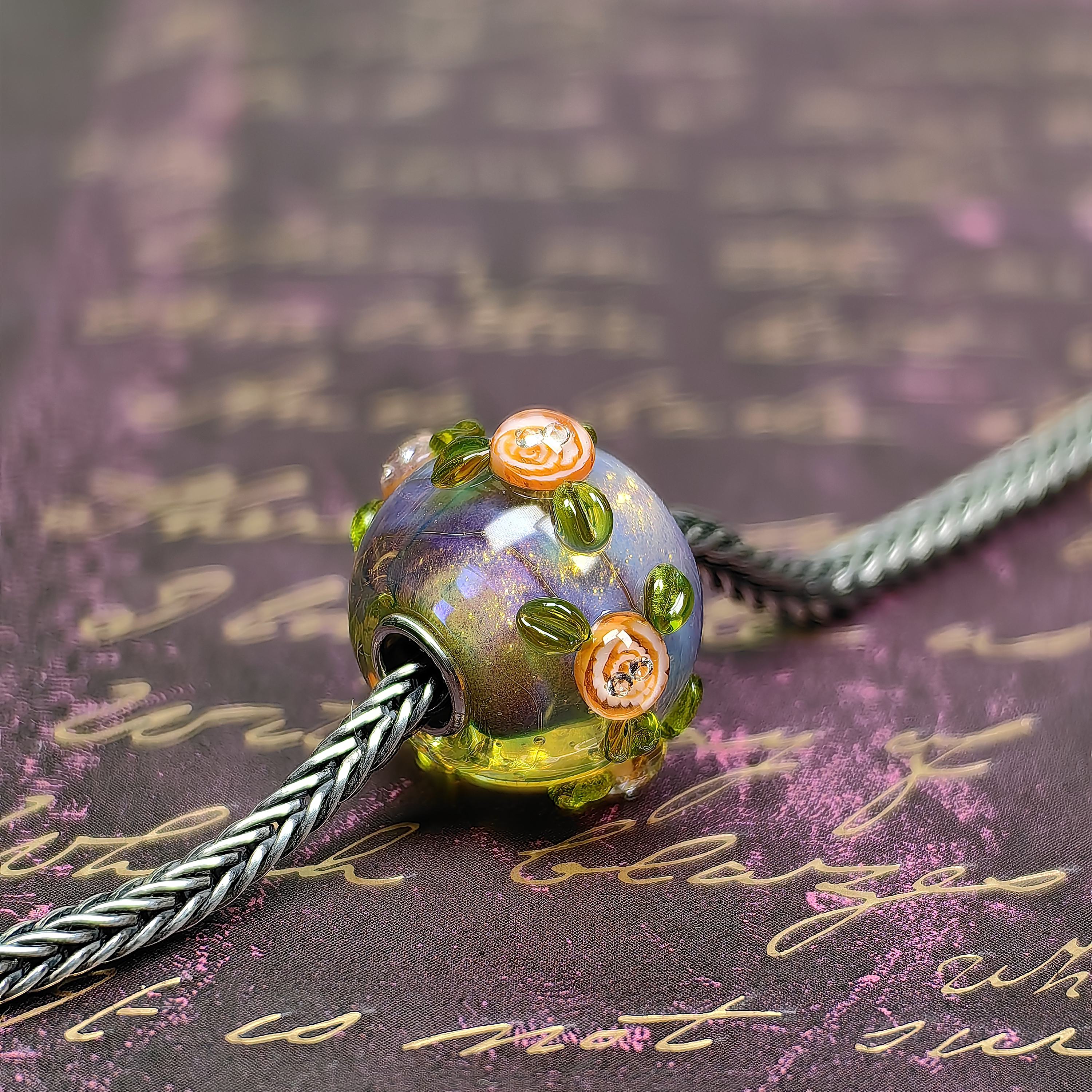 Romantic Goldsand Orange Rose